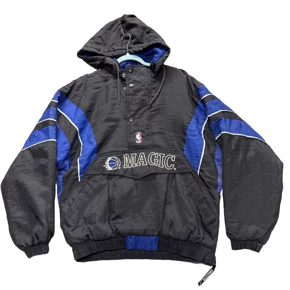 Vintage 1990's Starter Orlando Magic NBA Pullover Puffer Jacket Men's Large
